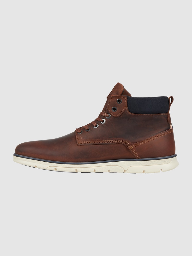 Boots aus Leder Modell 'Tubar' in mittelbraun