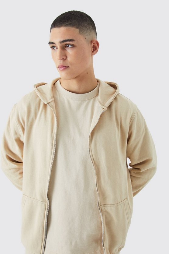 Hoodie mit Homme Stern-Print und Reißverschluss