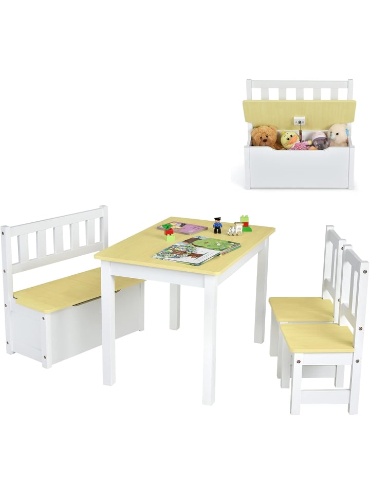 COSTWAY 4 tlg. Set Sitzgruppe in Beige günstig kaufen 70 cm