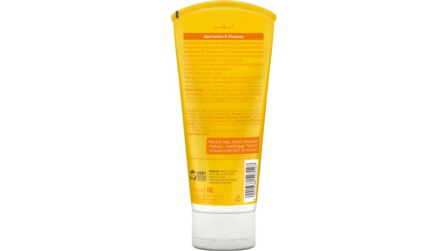 Weleda baby CALENDULA Waschlotion & Shampoo 200 ml
