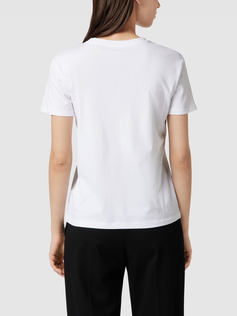 T-Shirt mit Statement-Print in weiß