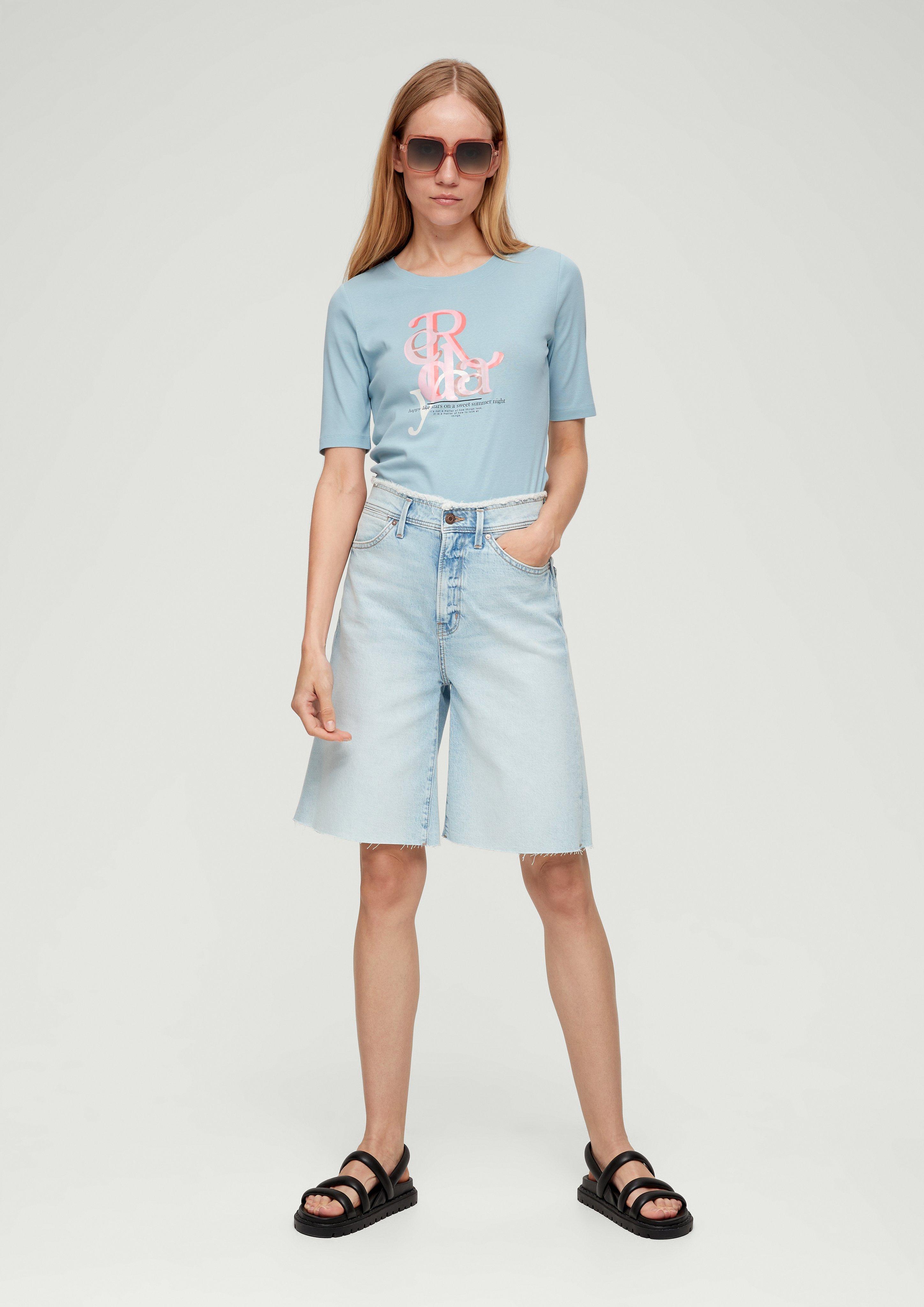 Baumwollshirt mit Frontprint  2132767-50D1