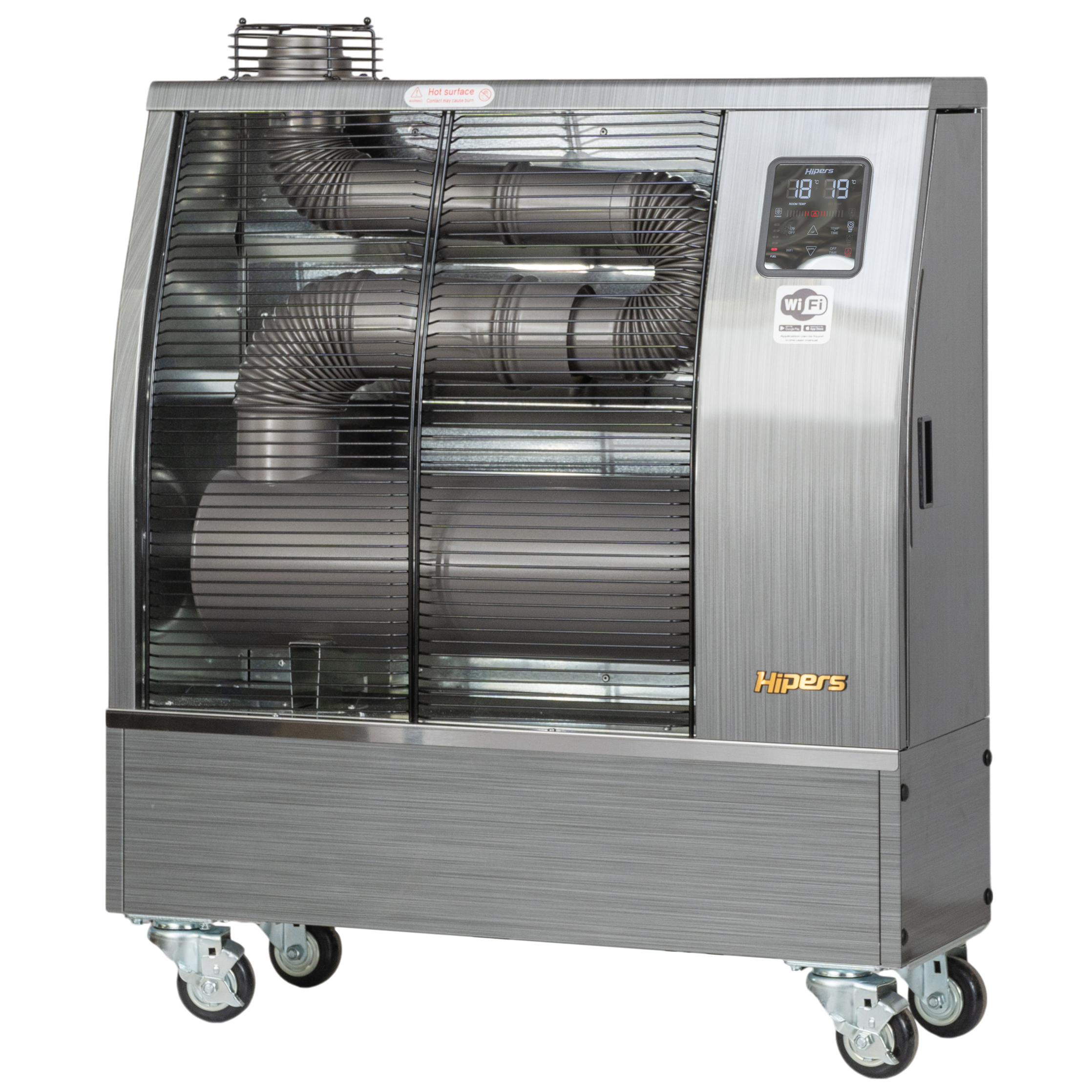 Hipers 722316850 WDP35IS Infrardeči dizelski grelec Pro 10,4 kW Motiv iz nerjavečega jekla 120-600 m³