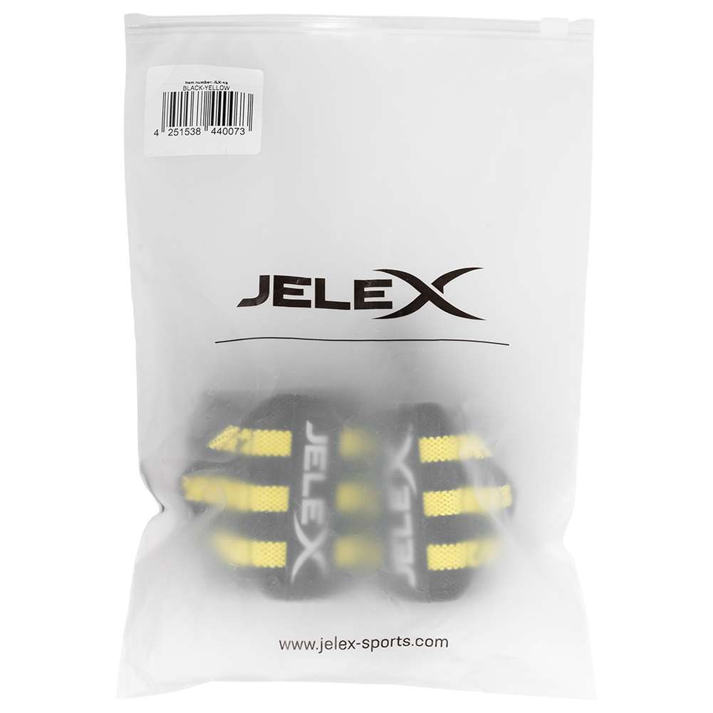 JELEX Strong Fitness Handgelenkbandagen schwarz-gelb