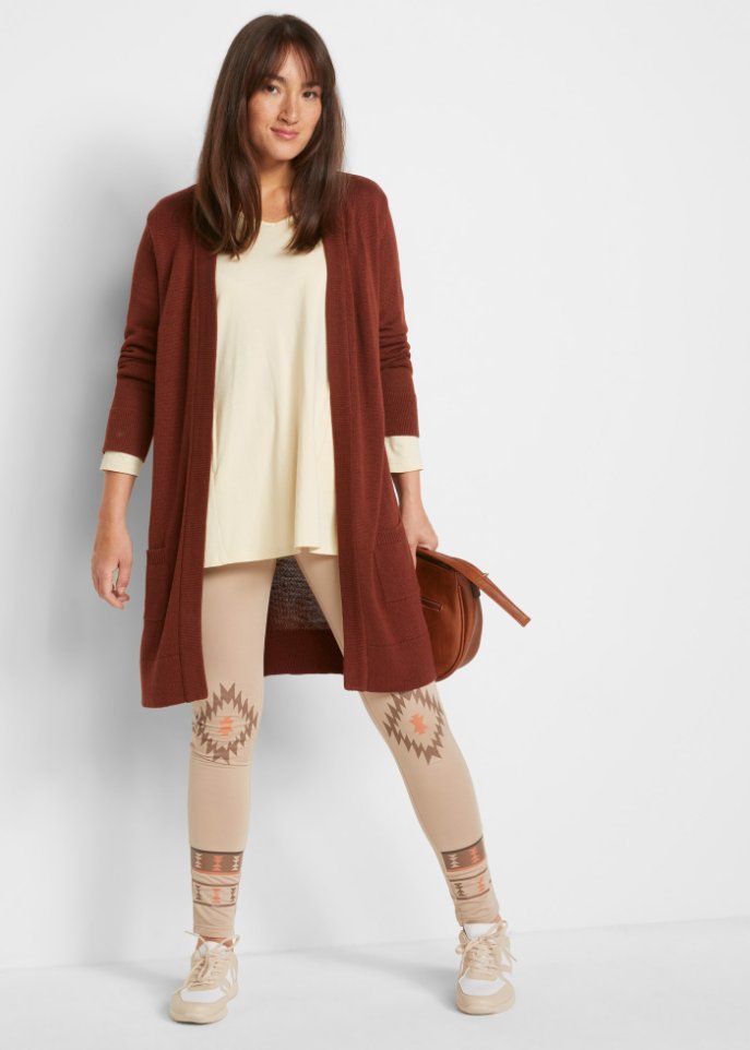 Thermo-Leggings mit Norweger-Muster