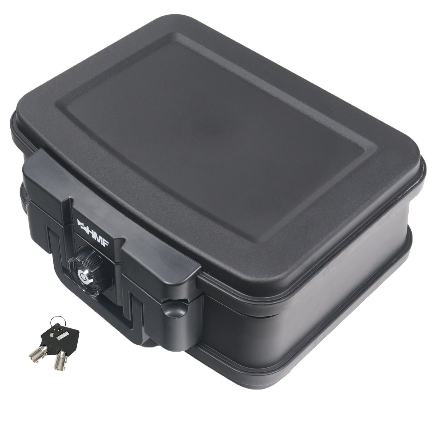 HMF Geldkassette Feuerfeste Dokumentenbox 25045, wasserdicht, DIN A5, 38,5 x 16,5 x 28 cm