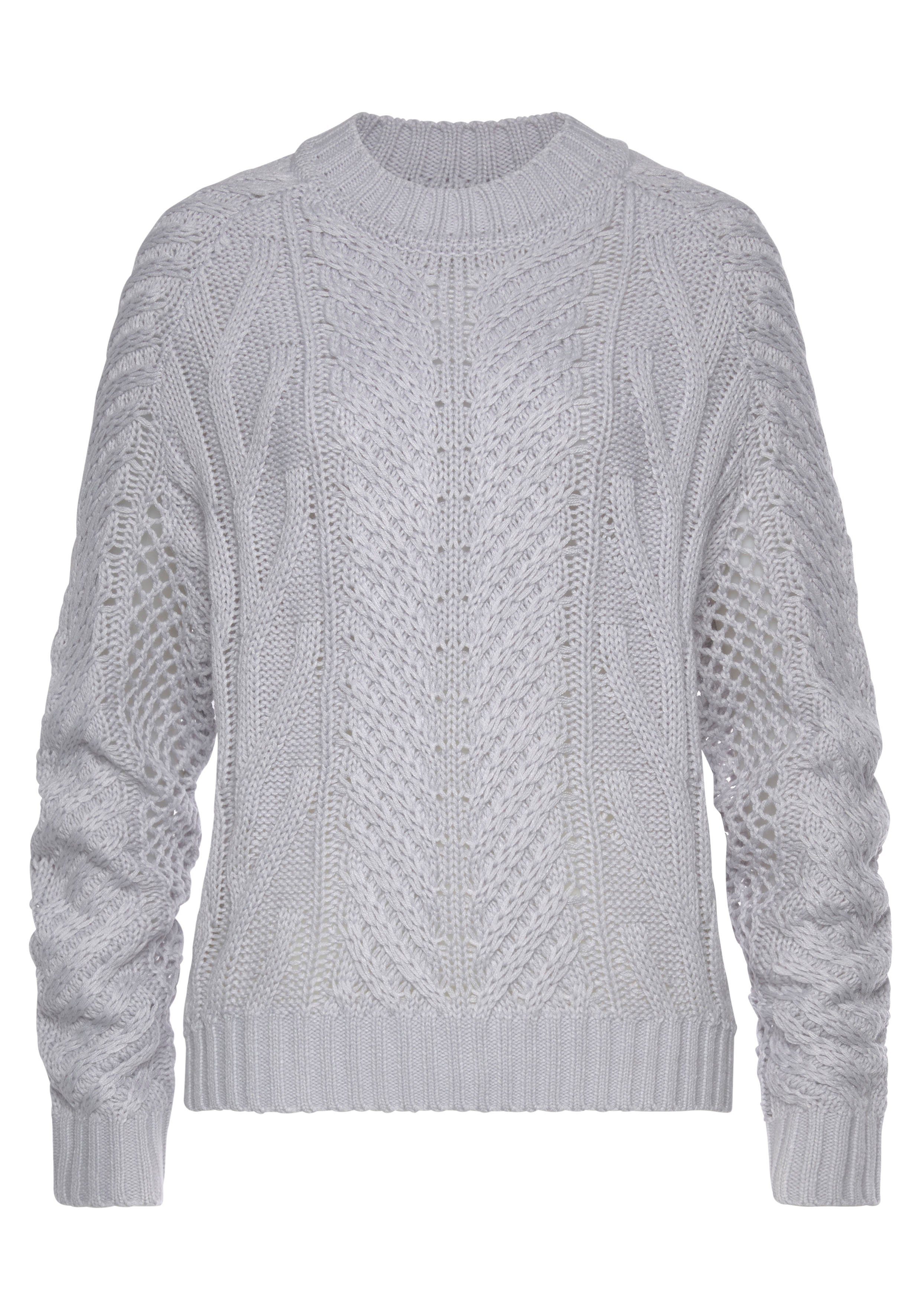 LASCANA Ajourpullover aus kuscheligem Strick