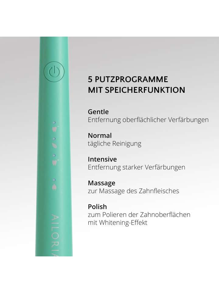 Ailoria PRO SMILE Schallzahnbürste USB in Mint günstig kaufen onesize
