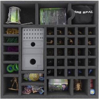 Feldherr Schaumstoff-Set für Core Space: Grundspiel + Purge: Outbreak! - Brettspielbox