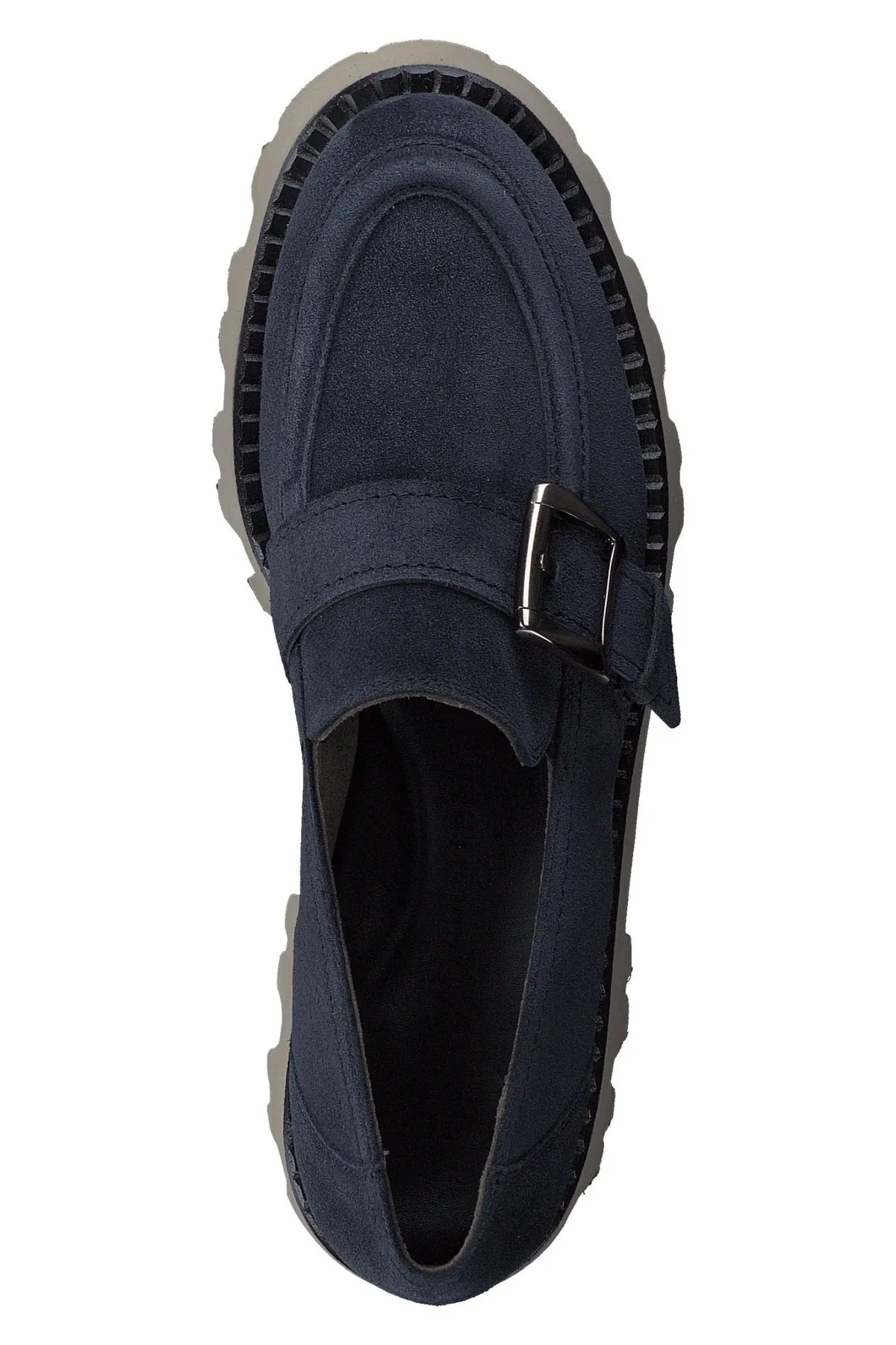 Paul Green  Flacher Schuh - Blau - Blockabsatz