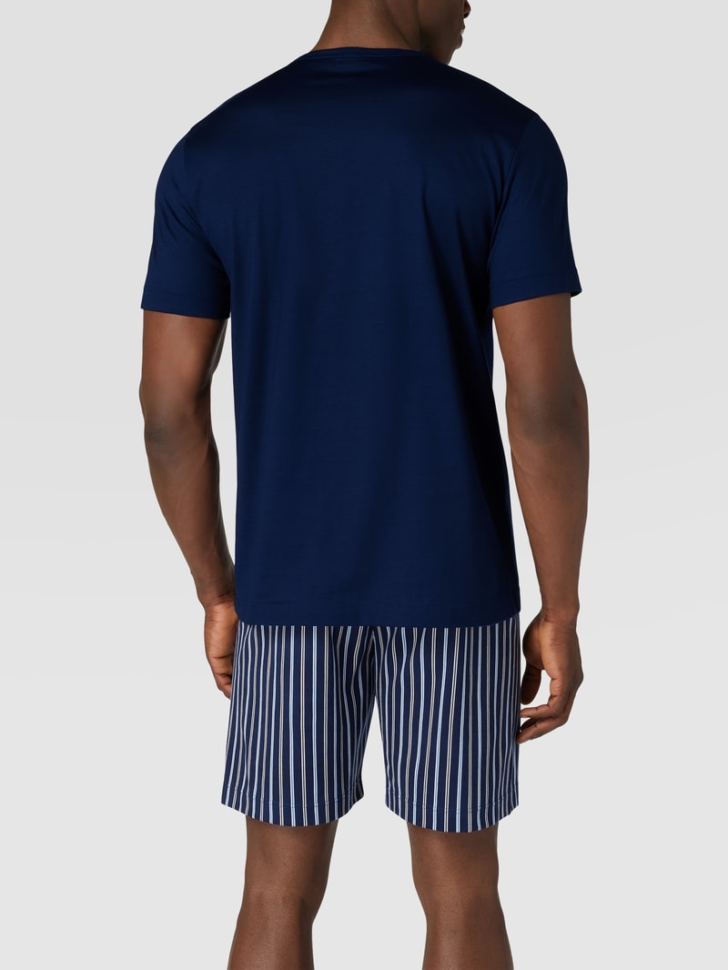 Pyjama aus Baumwolle in marineblau