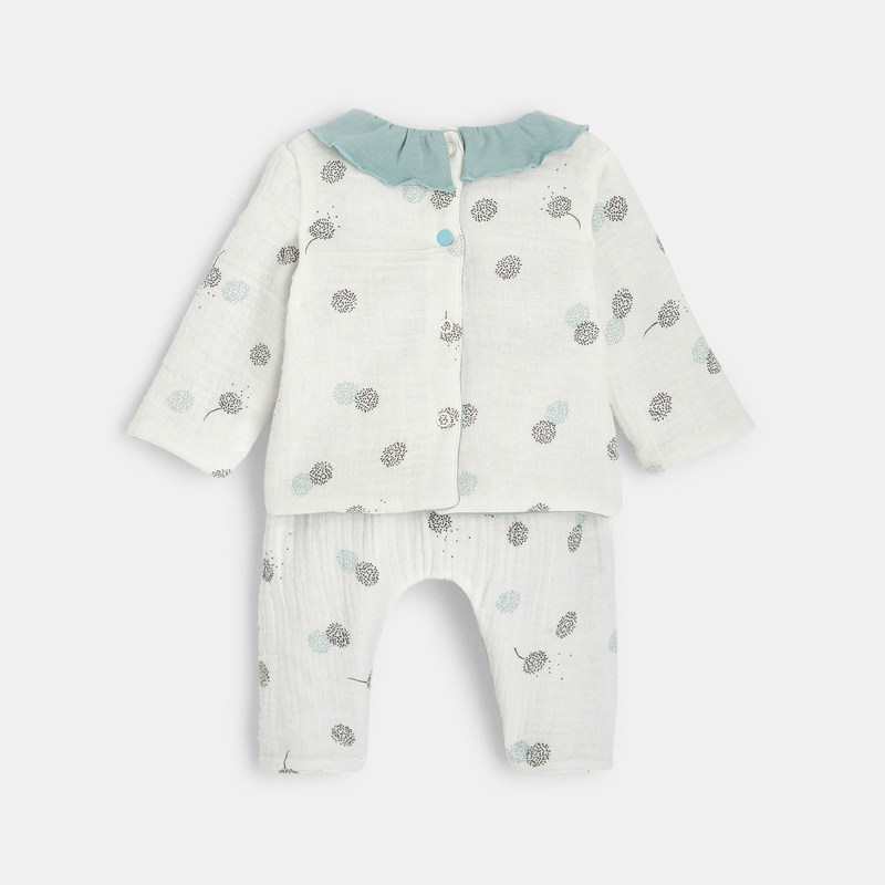 Ensemble réversible bébé fille