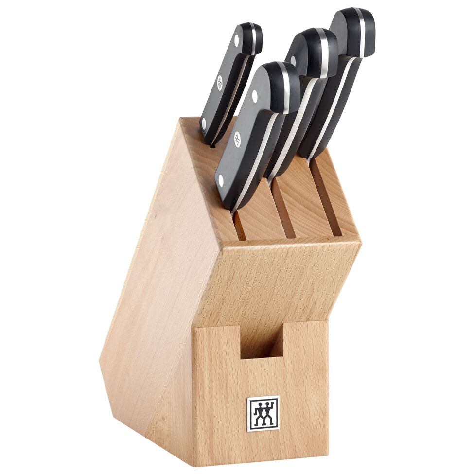 Messerblockset 5-tlg, Beige