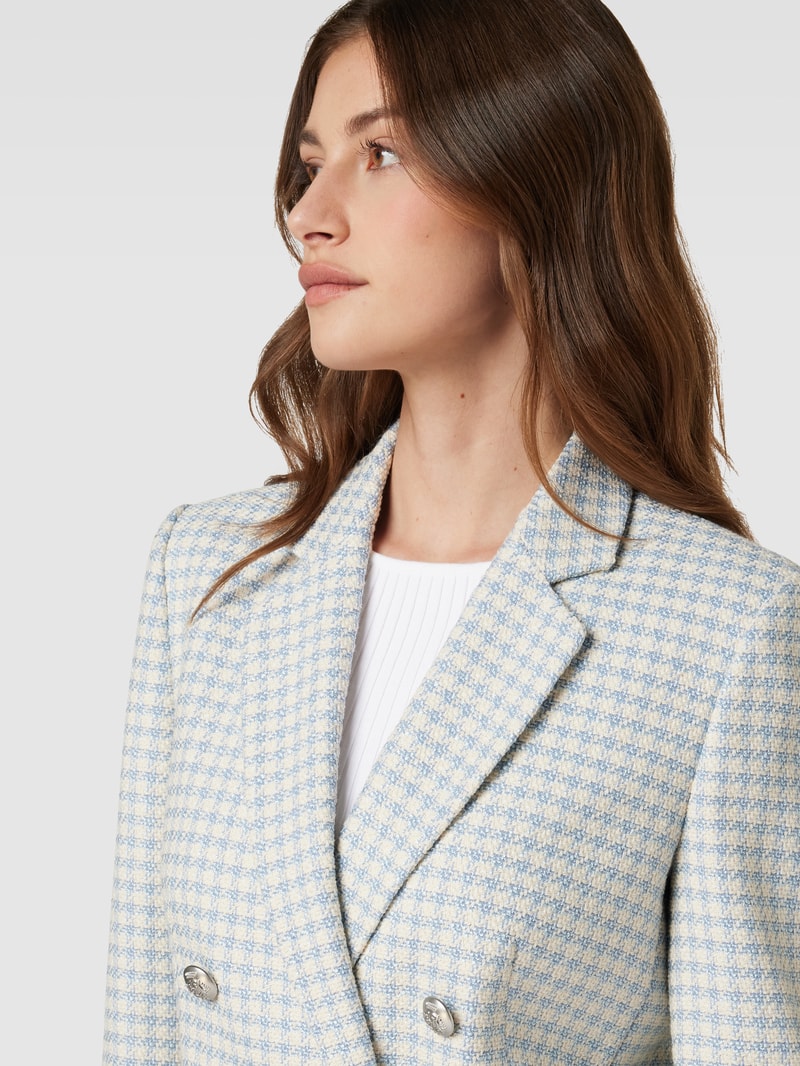 Damen Blazer in Bouclé-Optik in rauchblau