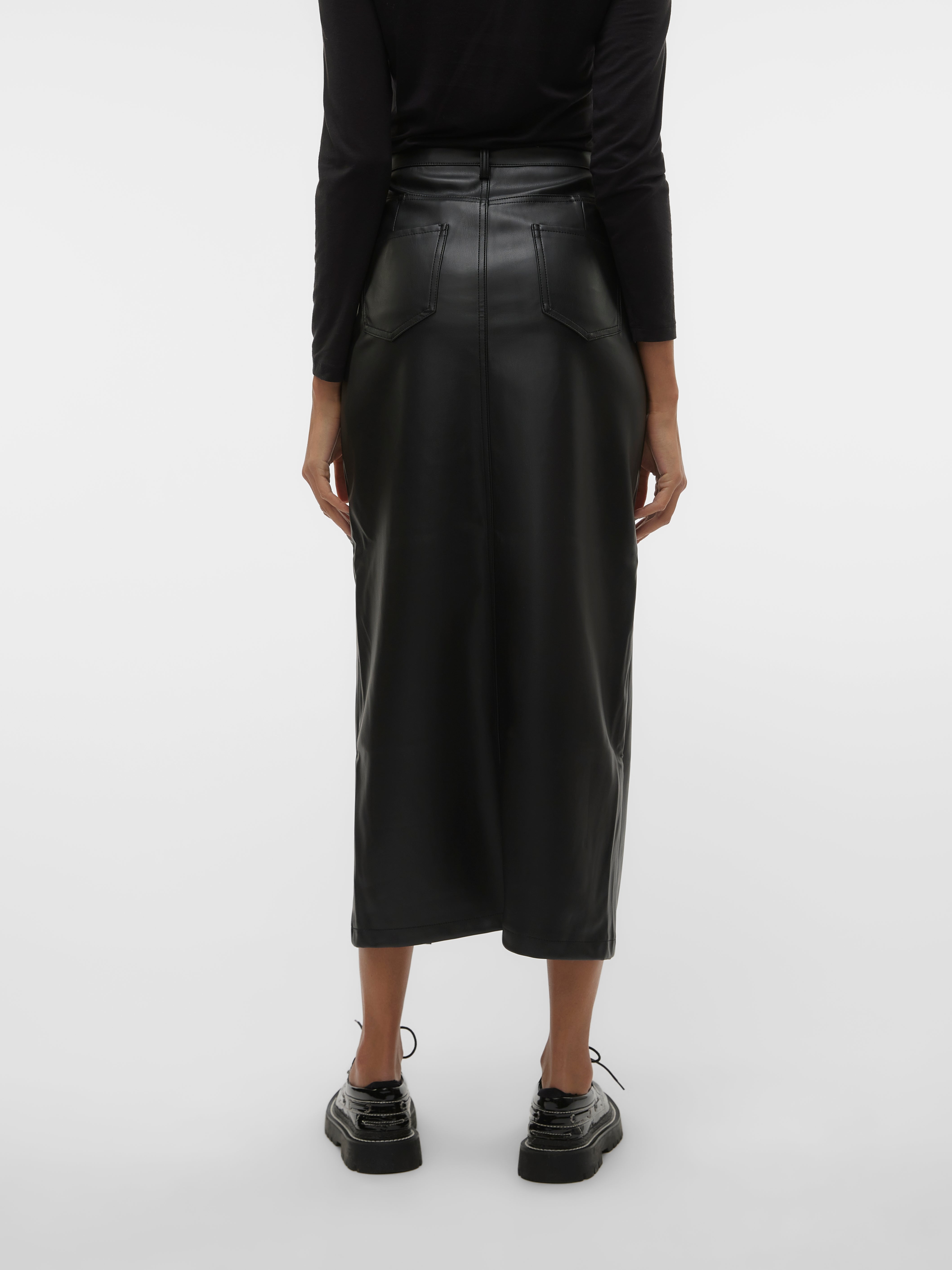 VMBEVERLY Hohe Taille Langer Rock