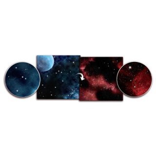 Frozen Planet / Crimson Gas Cloud Gaming Mat
