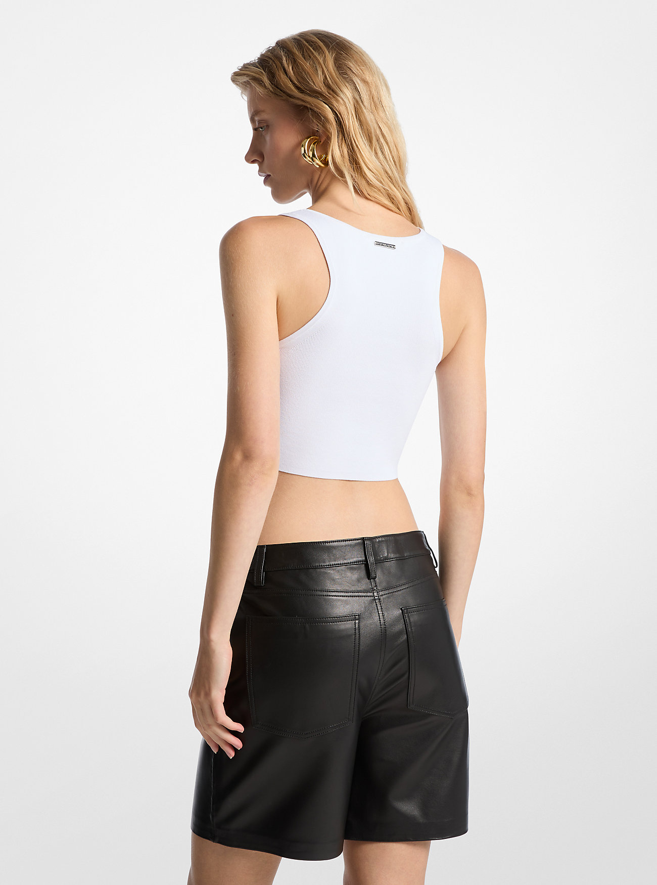 Boyfriend Skinnshorts - SVART