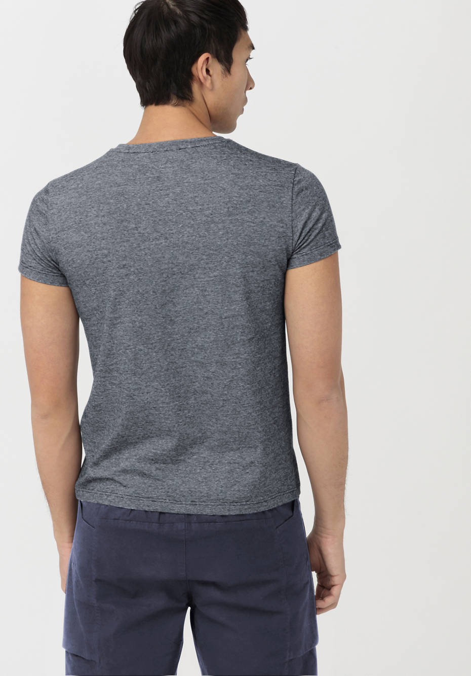 Kurzarmshirt aus Bio-Merinowolle mit Hanf und Bio-Baumwolle