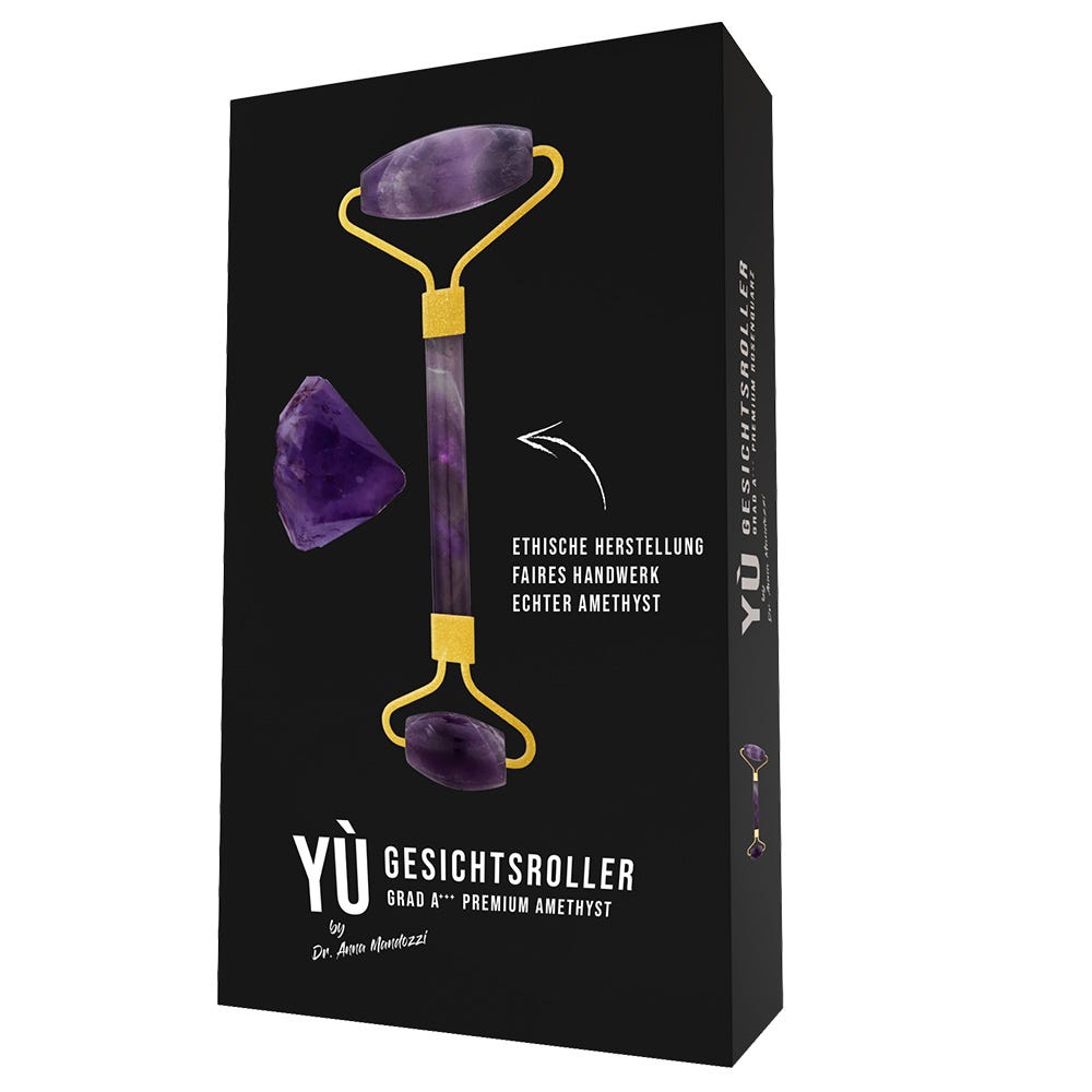 YÙ Beauty Amethyst Doppel Face Roller