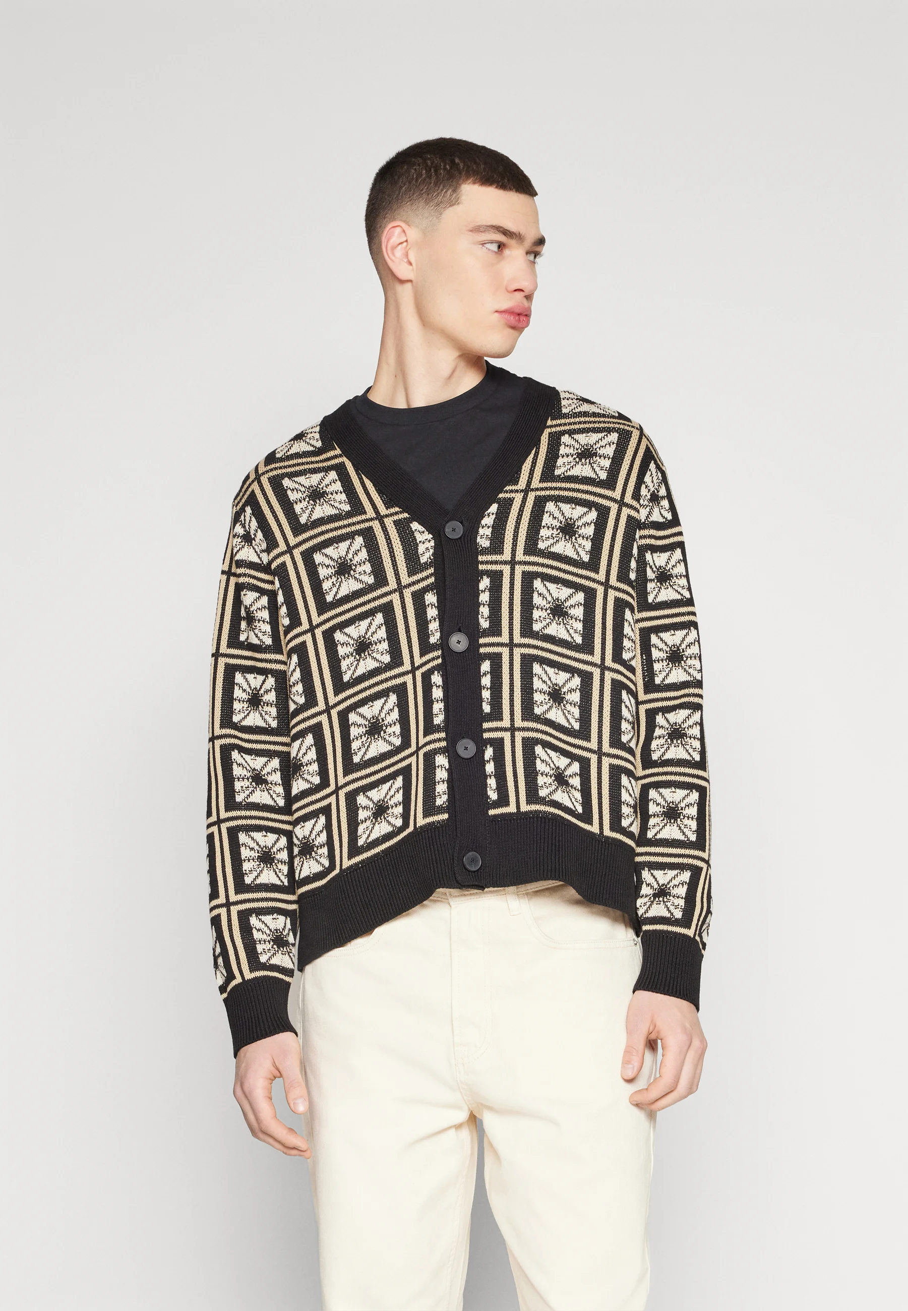 Jack & Jones CÁRDIGAN JACQUARD JORSQUARE - Cárdigan