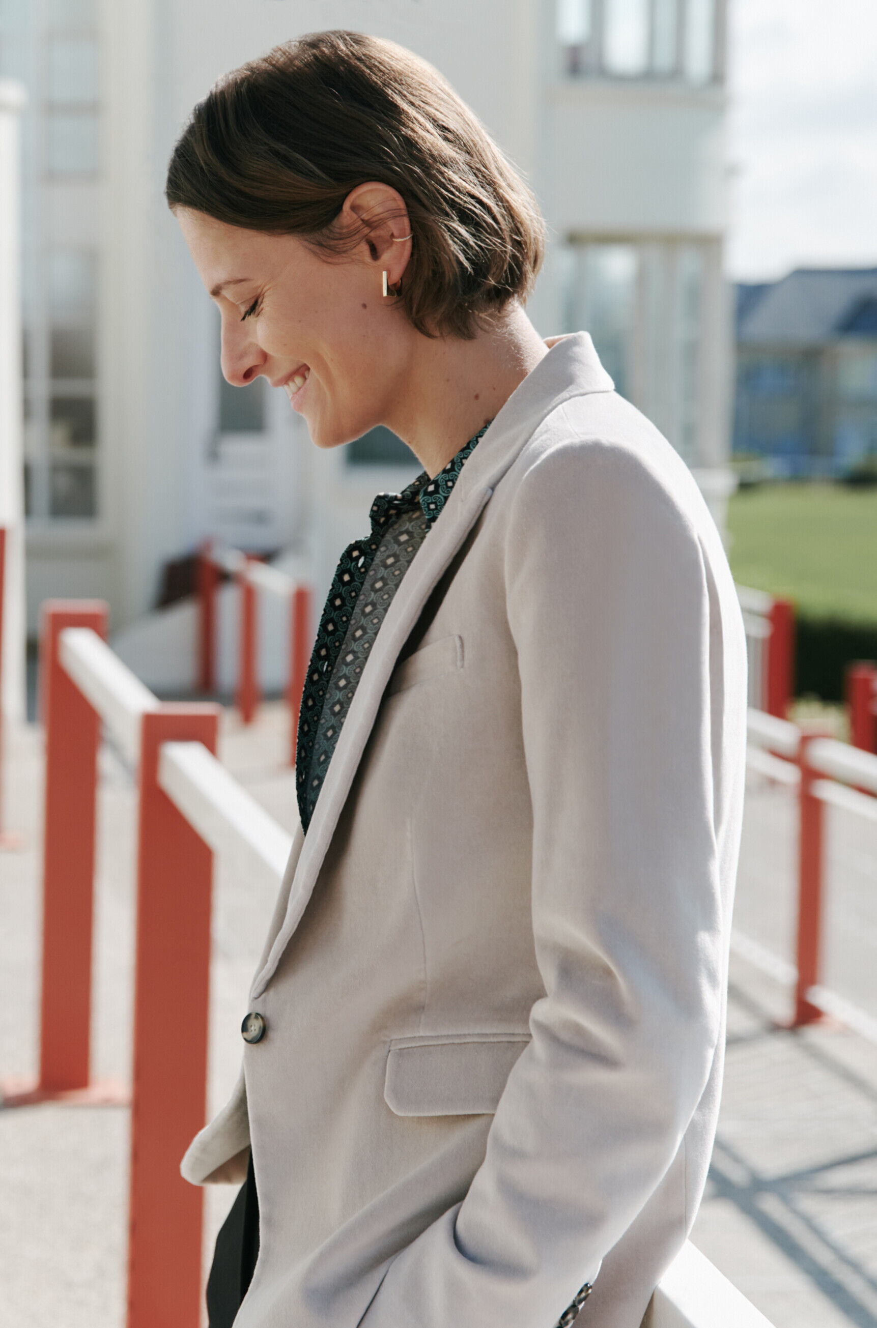 blazer aurora beige femme