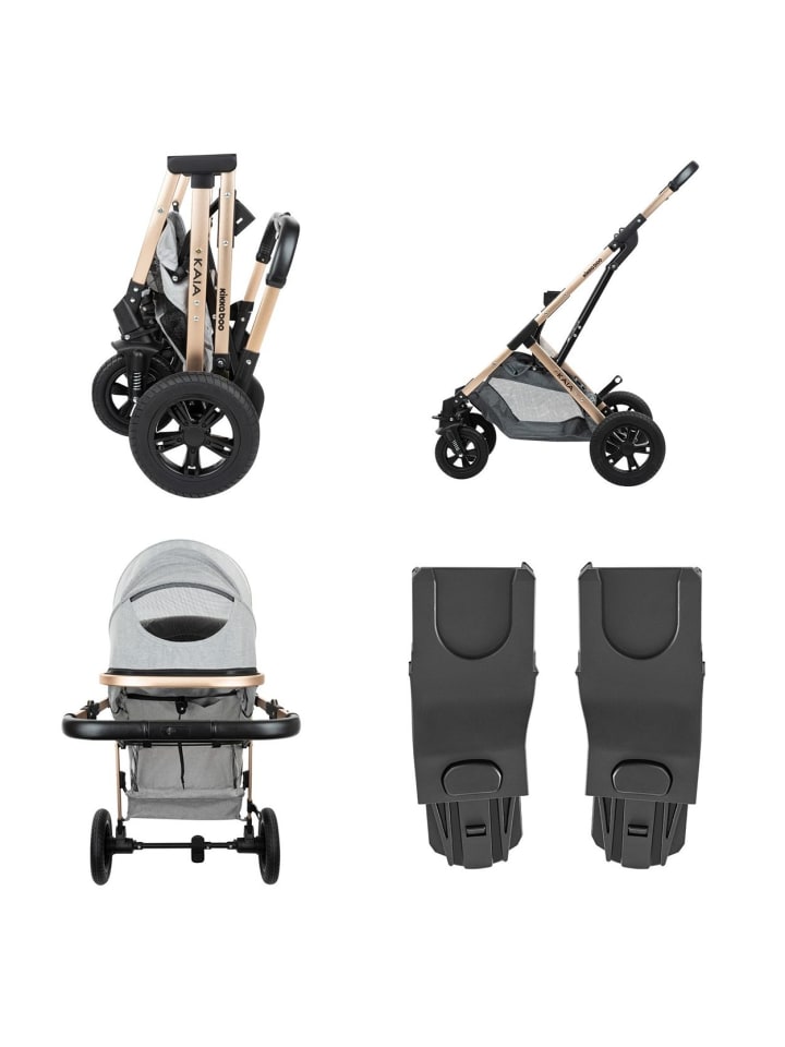 Kikkaboo Kombikinderwagen Kaia 3 in 1 in grau günstig kaufen onesize