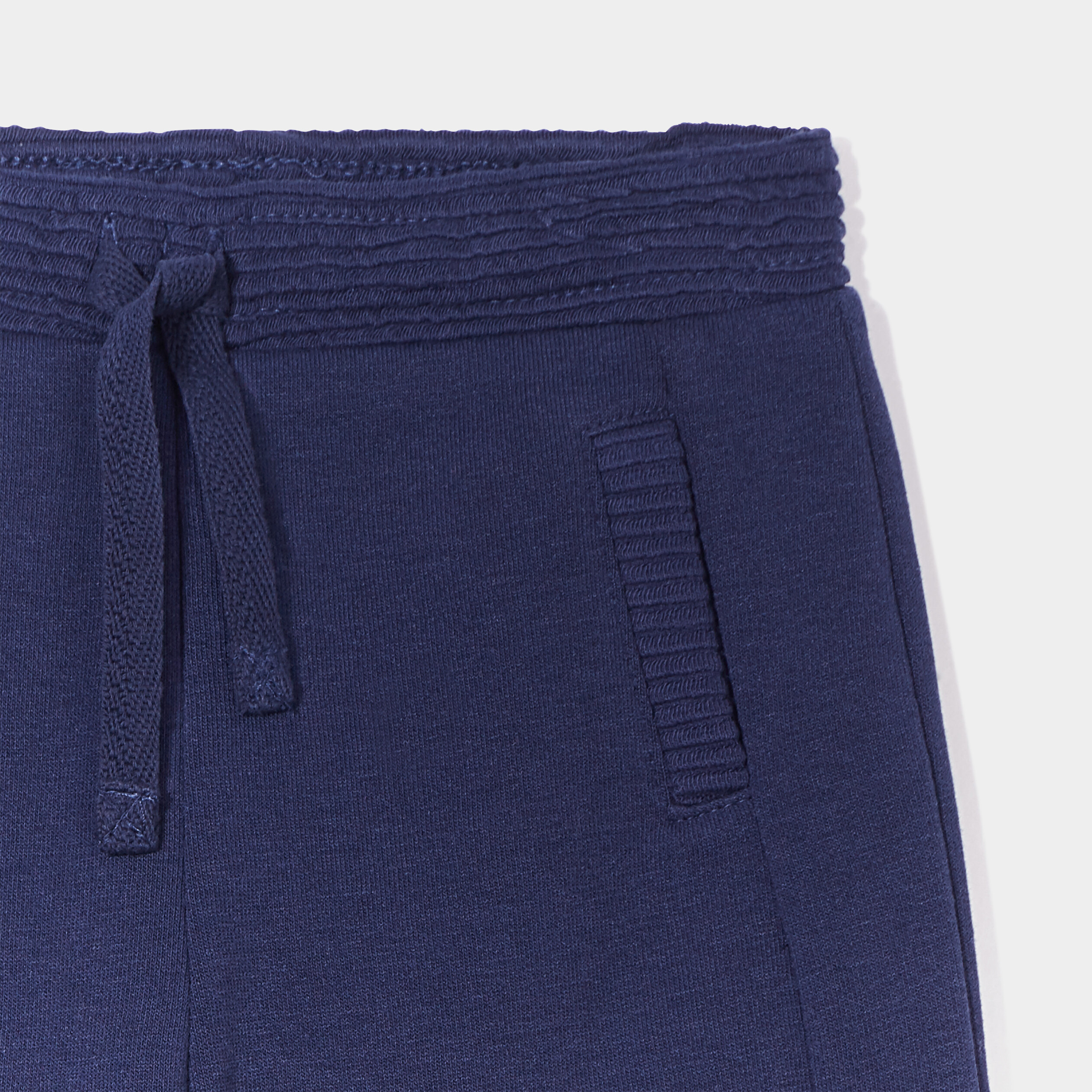 Jogging molleton taille élastiquée bleu marine bébé garçon | La Halle