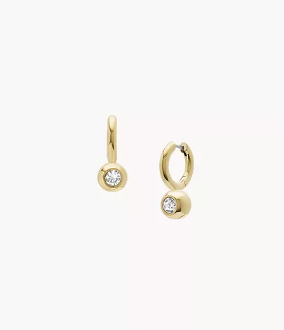 Fossil Creolen-Ohrringe Bright Baubles Metall goldfarben