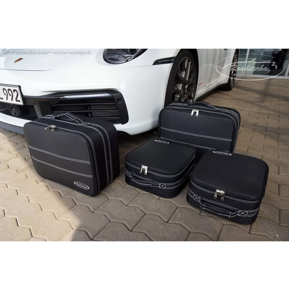 Roadsterbag Kofferset Porsche 911 (991+992) alle Modelle 90 Liter Teilleder  4-tlg.