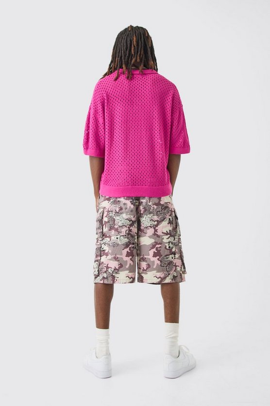 Bandana Camouflage Jorts mit Taschen