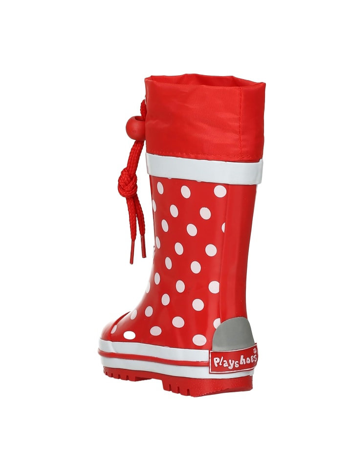 Playshoes Gummistiefel Punkte in Rot günstig kaufen