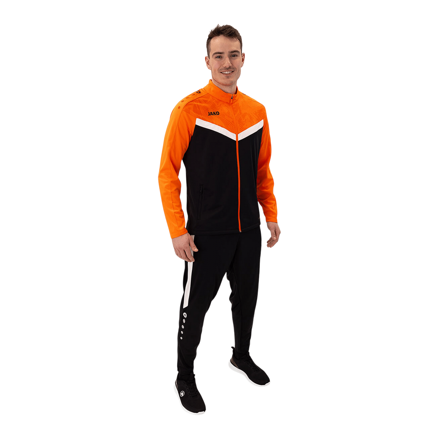 JAKO Iconic Polyester Jacke Schwarz F807