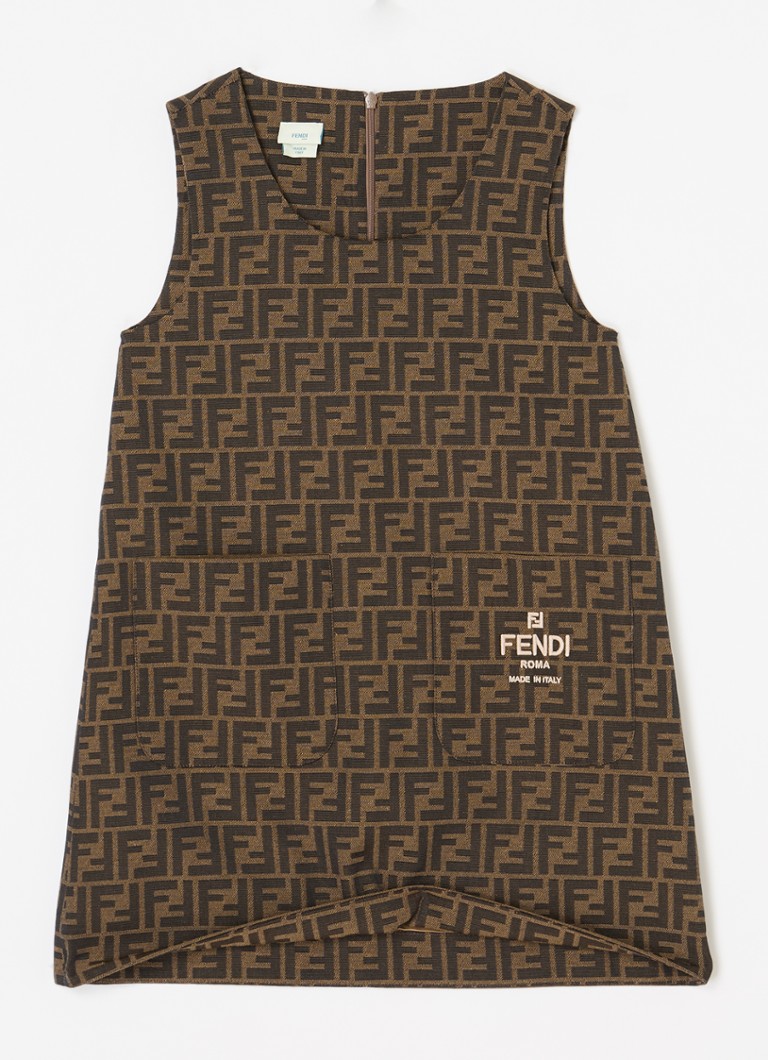 Φόρεμα με τύπωμα λογότυπου Fendi
