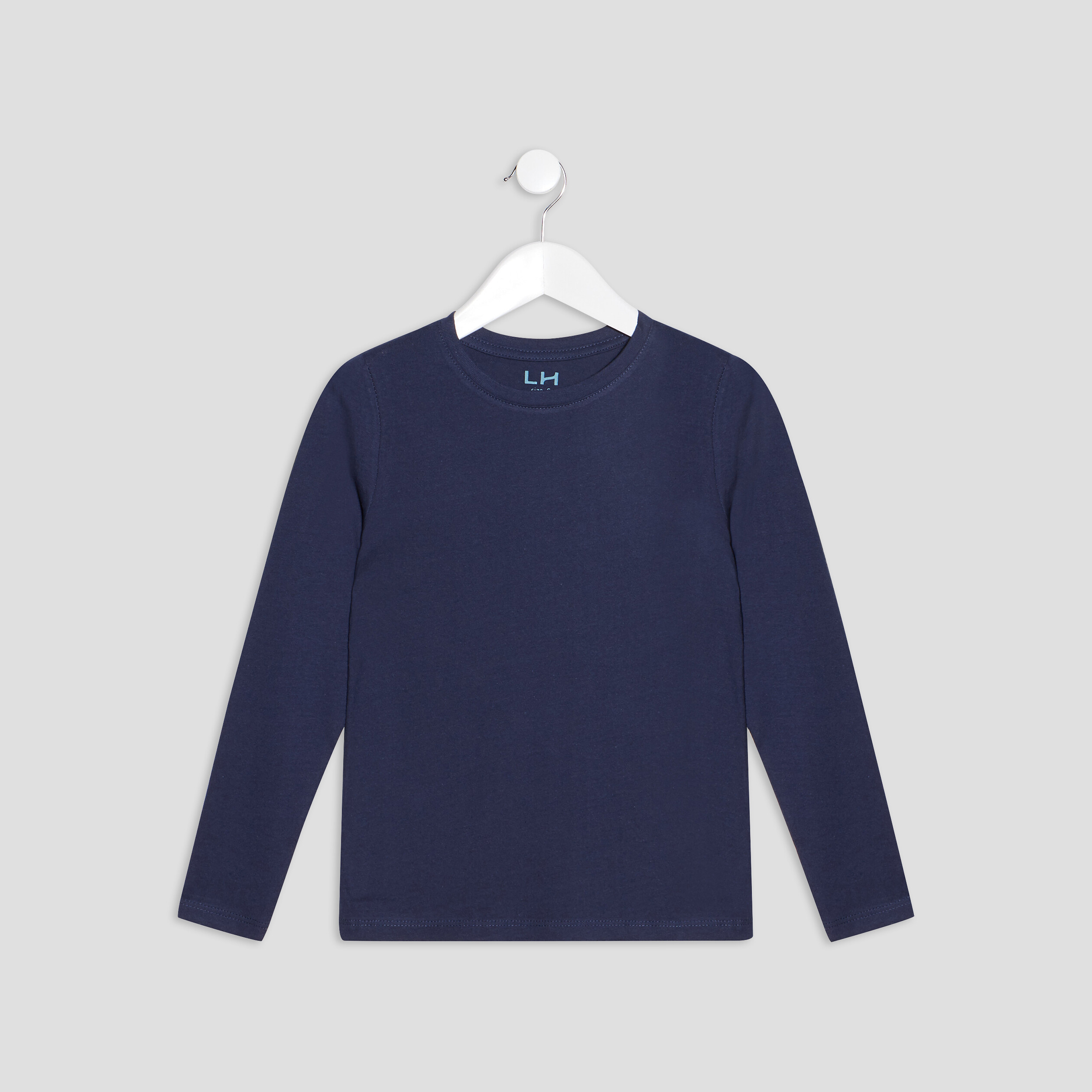 T-shirt manches longues bleu marine garçon | La Halle