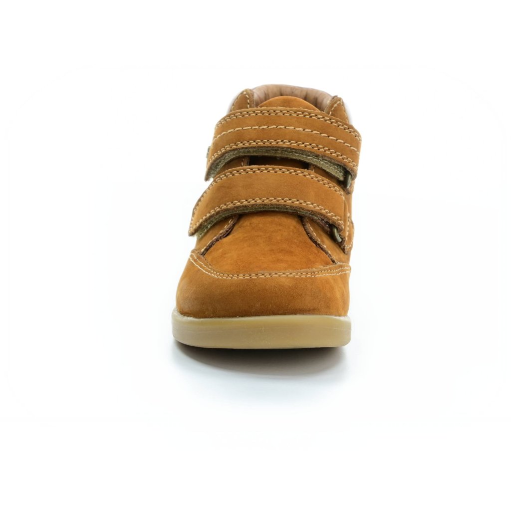 Bobux Timber Mustard braune Barfuß-Stiefeletten