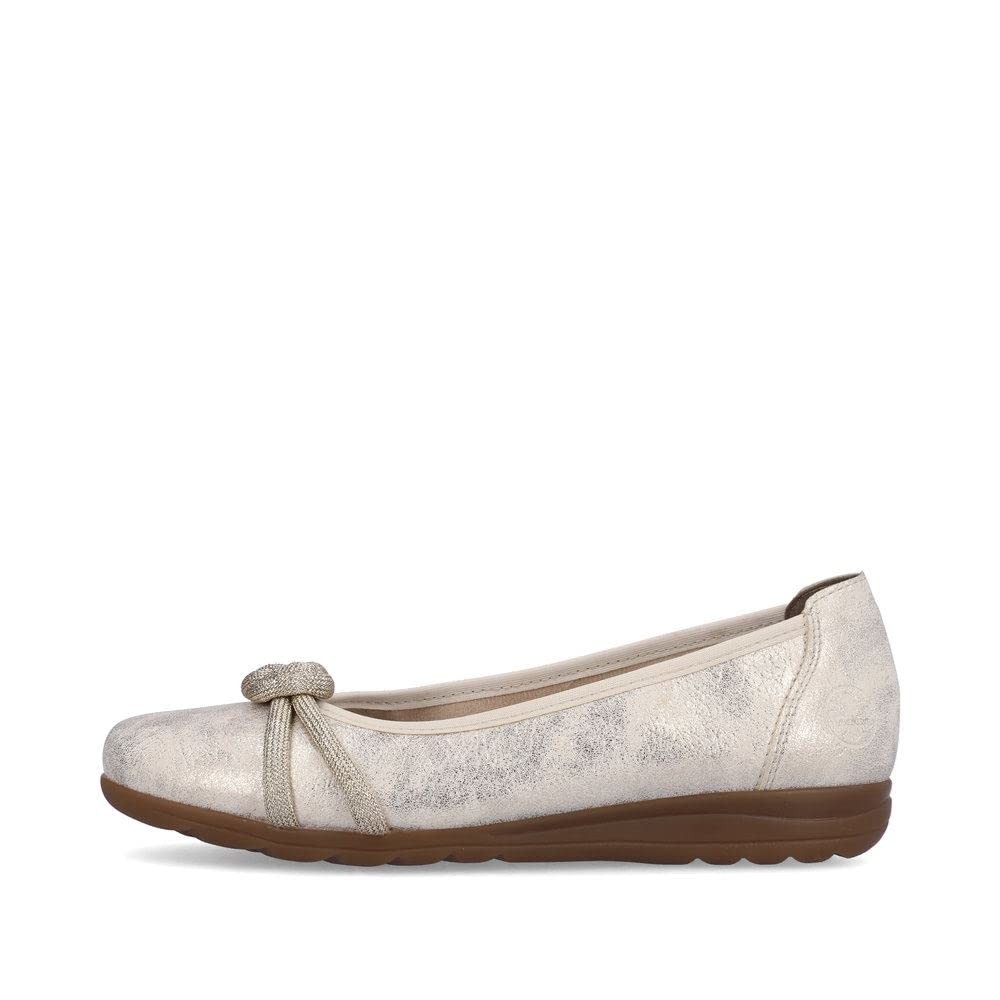 RIEKER Ballerinas taupe FSK Damen Halbschuhe