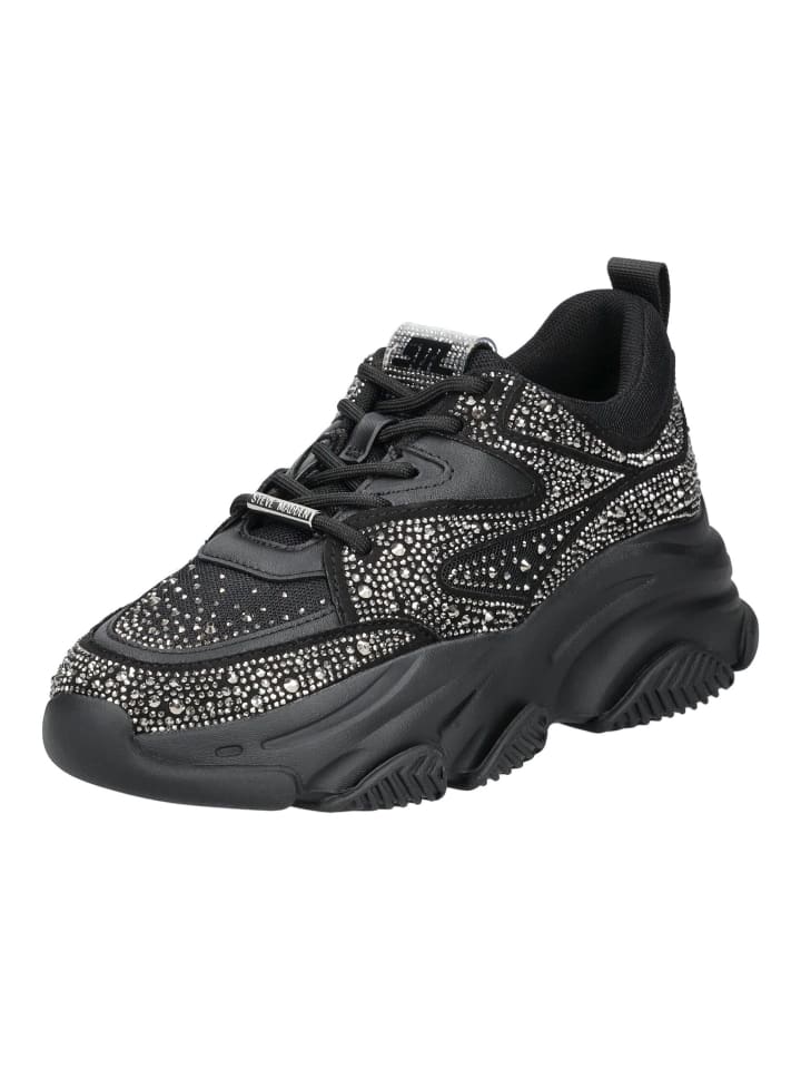 Steve Madden Halbschuhe in Schwarz/Silber günstig kaufen
