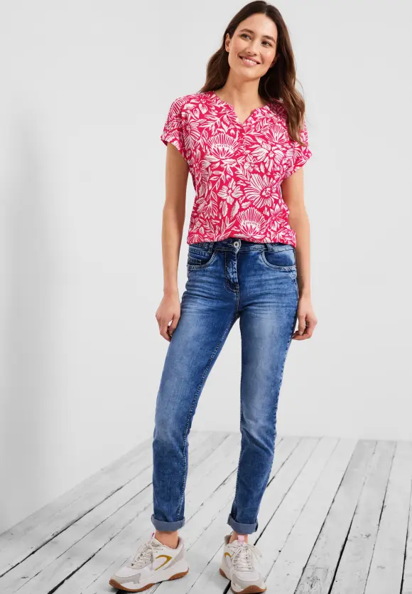 CECIL T-Shirt mit Blumenmuster