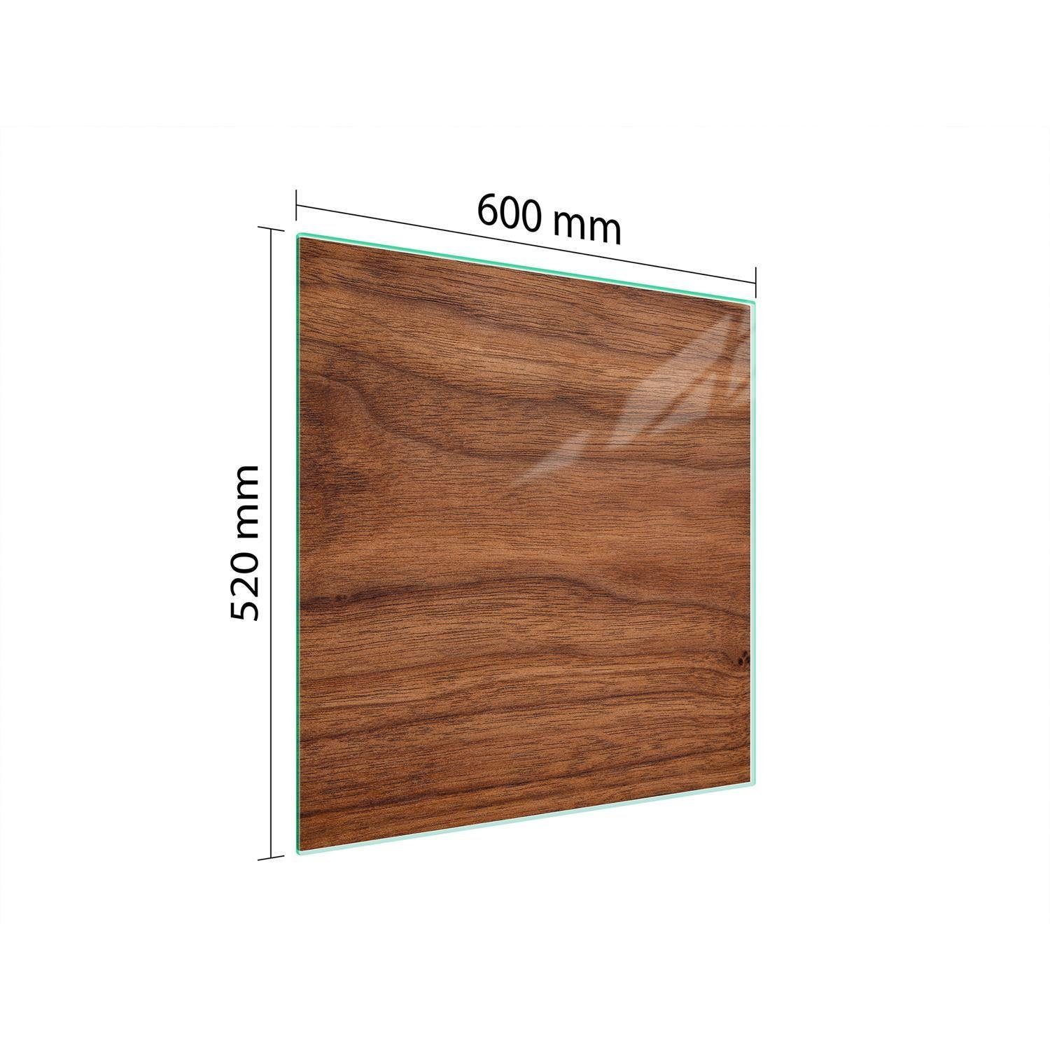 Decorwelt Herd-Abdeckplatte Herdabdeckplatte Ceranfeld Abdeckung Abdeckplatte Schneidebrett Holz, (60x52, 1 tlg), für alle Herdarten excl. Gasherde