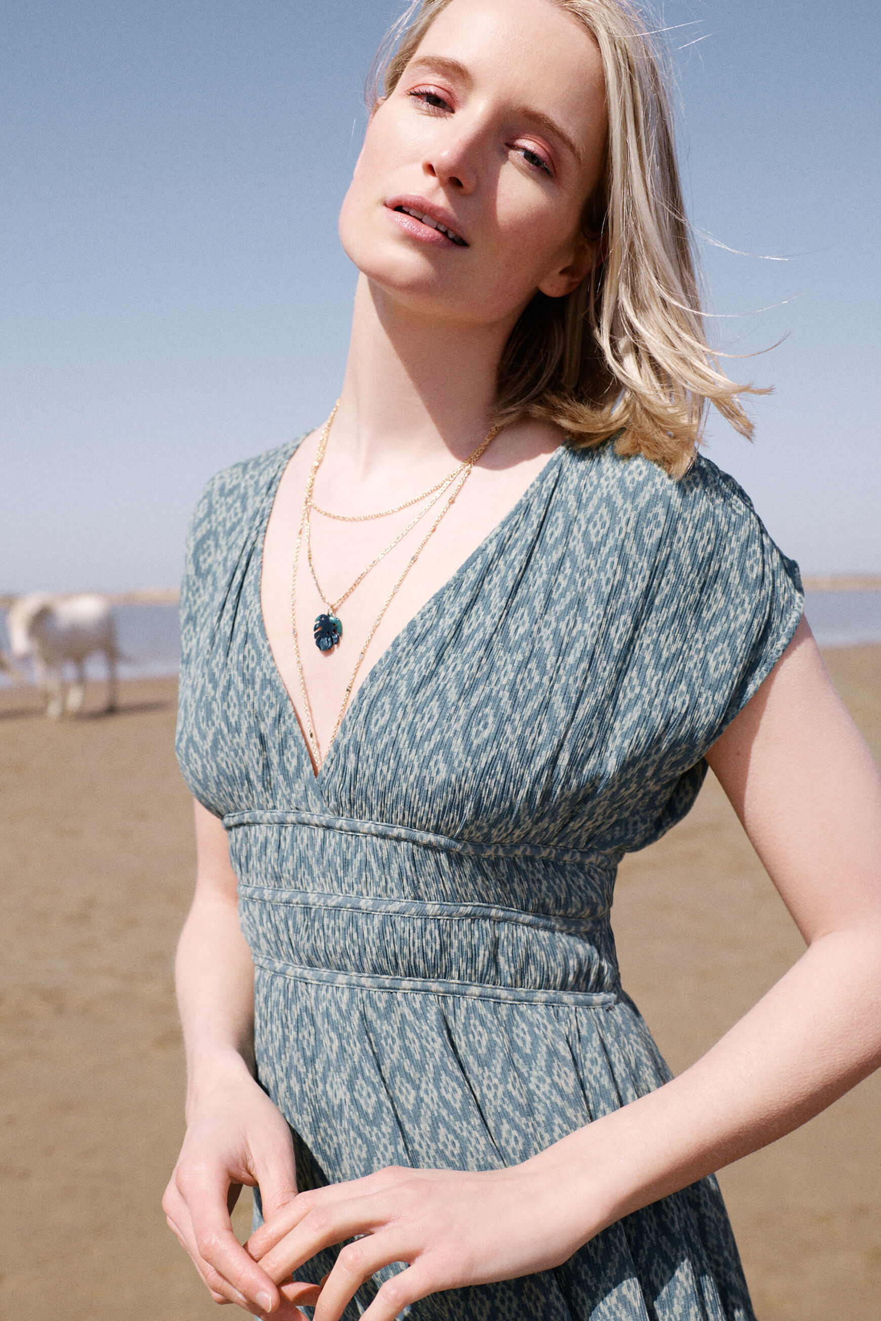 robe guest vert clair femme
