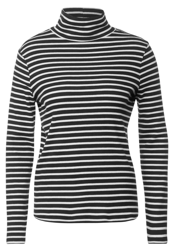 CECIL Gestreiftes Rollkragenshirt