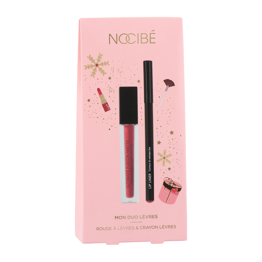Nocibé Mon Duo Lèvres Coffret Crayon Lèvres et Rouge à LèvresLiquide
