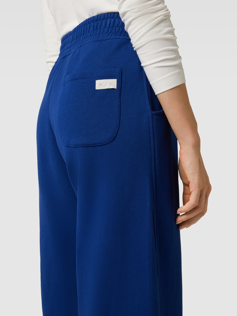 Sweatpants mit elastischem Bund in royalblau