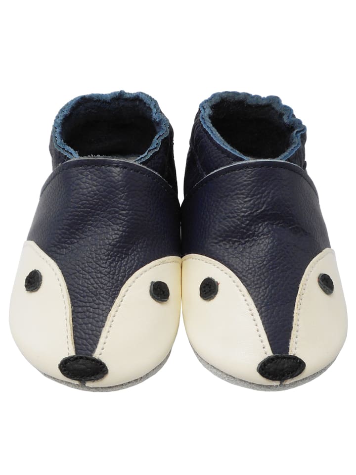 Yalion Leder-Krabbelschuhe 
