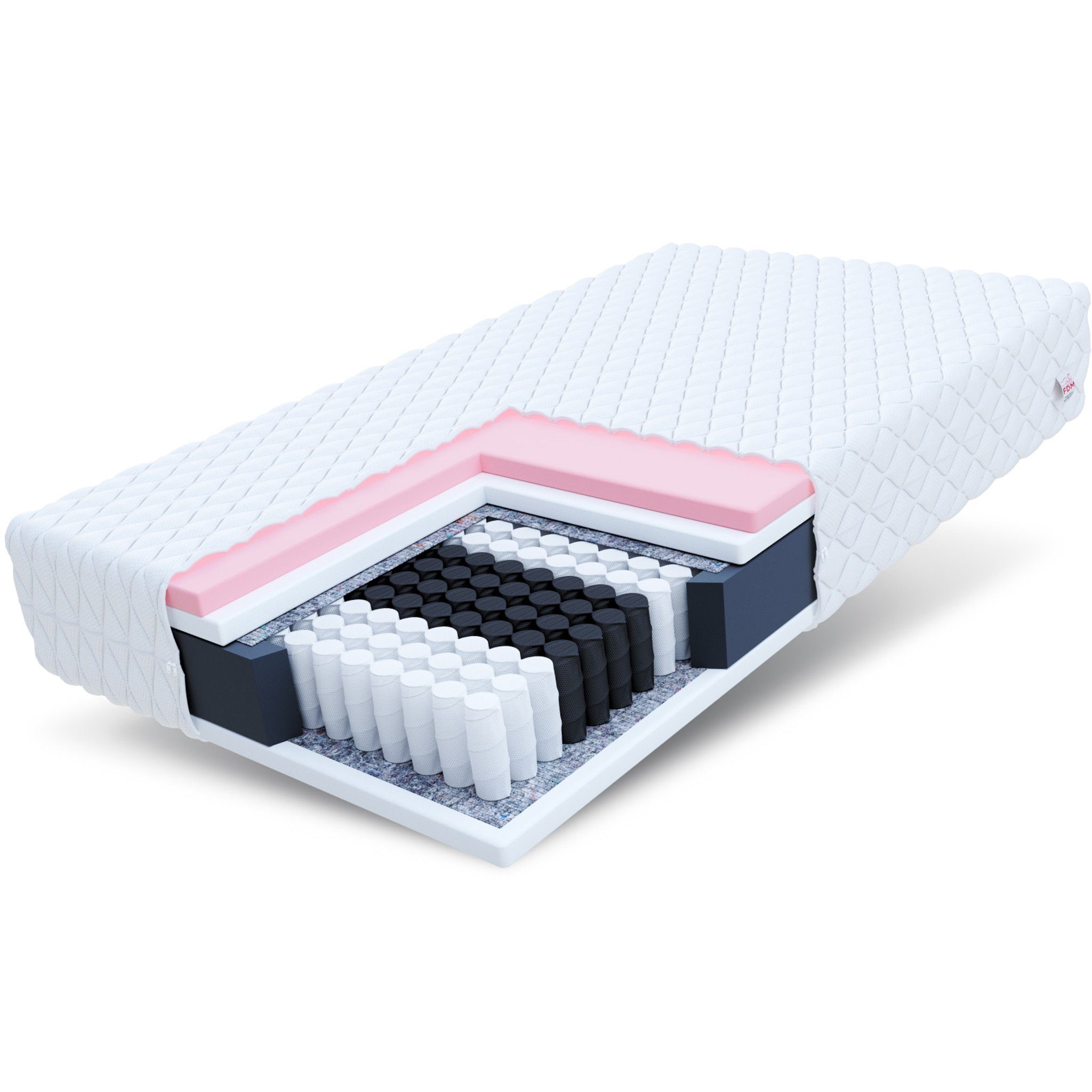 Taschenfederkernmatratze VERO, FDM, 19 cm hoch, (1), Wendematratze, 7 Zonen, H2/H3