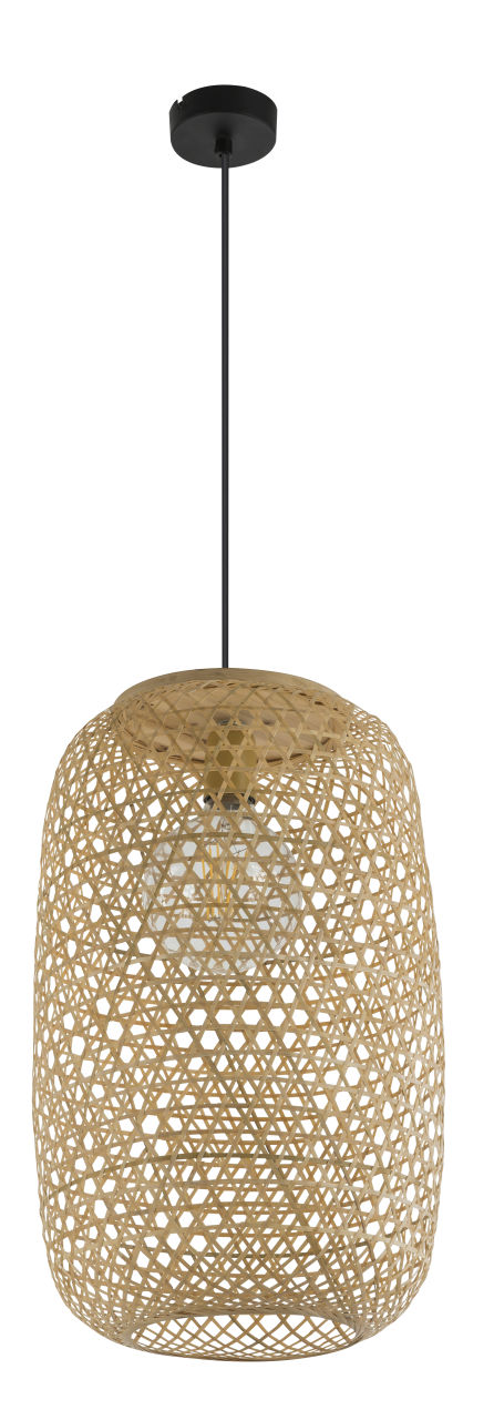 Globo Lighting - MIRENA - Hängeleuchte Bambus naturfarben, 1x E27