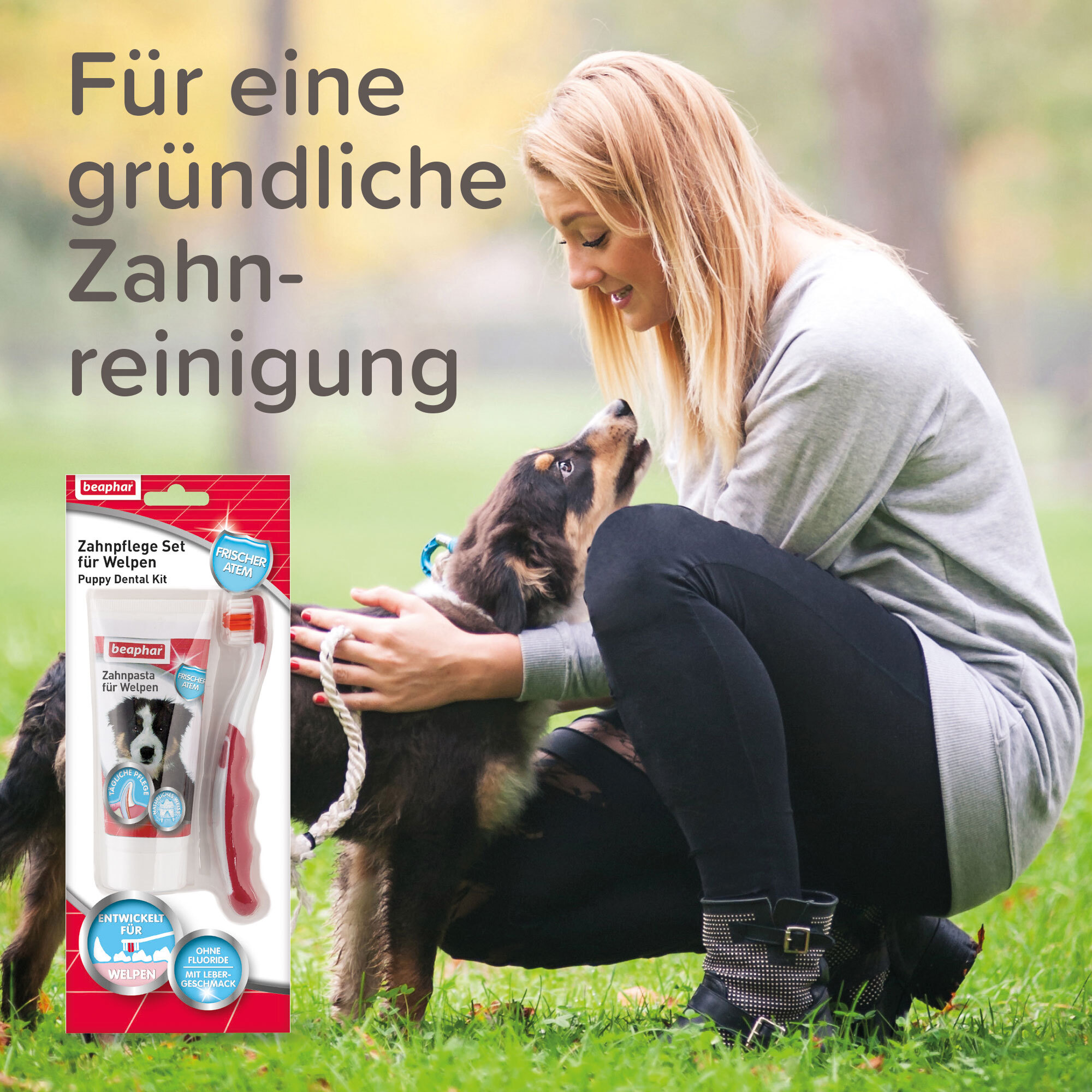 Beaphar Zahnpflege Beaphar Zahnpflege Set für Welpen