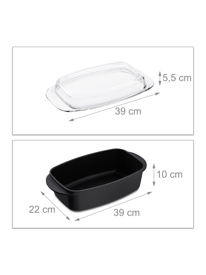 relaxdays Bräter in Schwarz günstig kaufen onesize