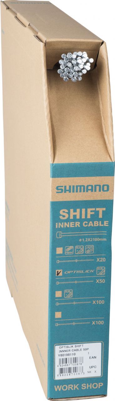 Shimano Optislick Schaltzug 1,2mm x 2100mm 50er Box kaufen | Bike-Discount