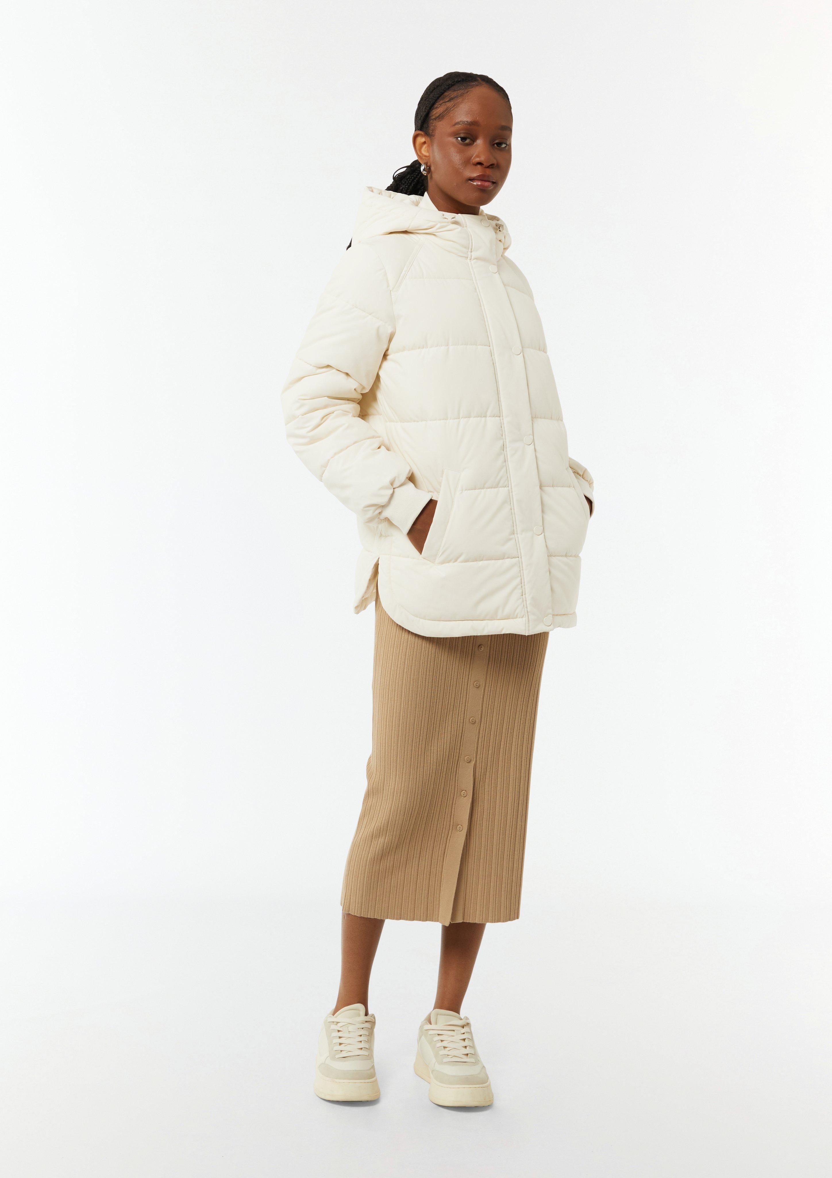 Steppjacke aus Baumwollmix - helles beige